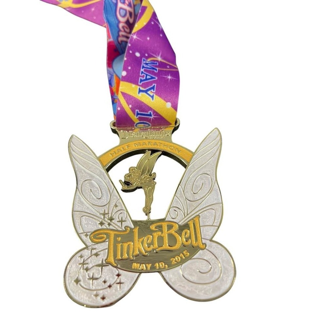 runDisney 2015 Tinker Bell Half Marathon Finisher Medal Spinner Disneyland